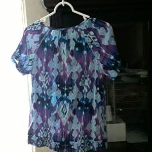 Short sleeves cotton blouse
